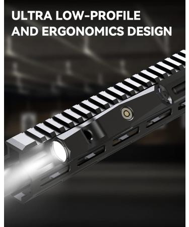 VOTATU ML40 1450 Lumens Weapon Light | M-Lok Rail | Tactical Rifle Flashlight with Strobe & Rechargeable Magnetic - Buy Online on SooperMarket.com