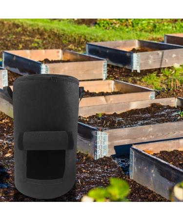 Composter Bin Garden Compost Bins Organic Fermentation Non-Woven Fabric Compost Bin Easy to Assemble Composting Bag Quick Create Fertile Ground Garden Bin for Virtcooy - Buy Online on SooperMarket.com