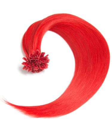 Buy 100% Remy Red Bonding Hair Extensions - 150 Strands 45cm U-Tip Keratin Bonds - Premium Quality Hair - Fast International Shipping - Buy Online on SooperMarket.com