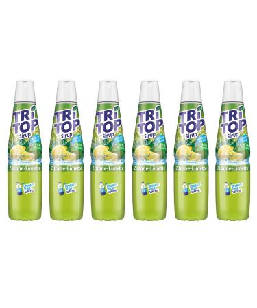 TOP TOP LIGNON LIMITE low-calorie syrup for soft drink cocktails or desserts little sugar (6 x 600ml) lemon 600 ml (6-pack)