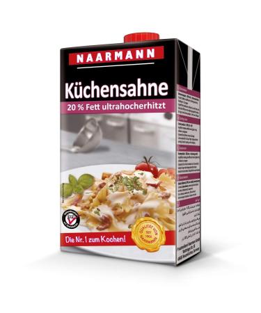 Kitchen cream 20 percent ultra-high temperature treated screw cap 1000g