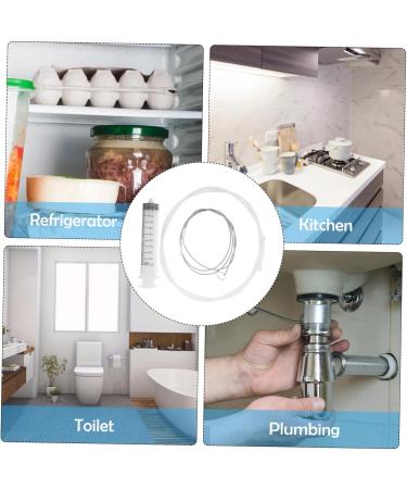 Refrigerator Drain Unblocker Kit | Flexible Clog Remover & Cleaning Brush for Fridge Drain Outlet | Reusable Dredging Tool - Buy Online on SooperMarket.com