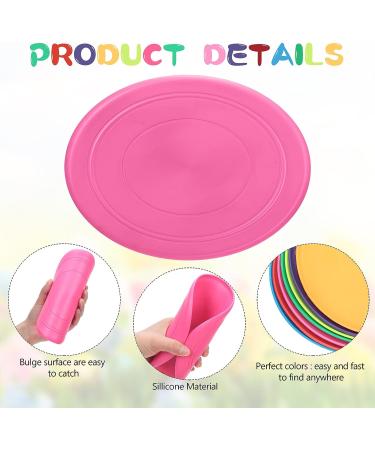 28 Pcs Colorful Soft Flying Discs for Kids & Pets - Bulk Rubber Disk Flyer Toy for Backyard Games & Parties - 7 Colors - Buy Online on SooperMarket.com
