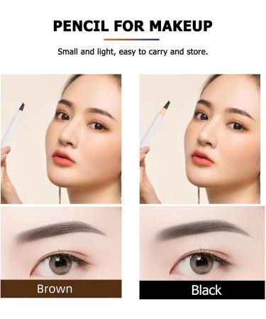 NOLITOY 4pcs Four Forked Eyebrow Pencil Miss Very Fine Makeup - Buy Online on SooperMarket.com