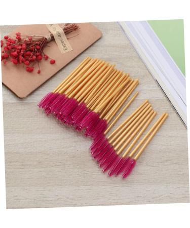 KALLORY 50 Pcs Colored Mascara Lash Bonder Mascara Black Eyelash Mascara Brush Eyelash Brush Stick Make up 50 Pcs Rose - Buy Online on SooperMarket.com