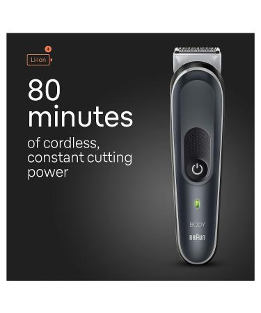 Braun Body Groomer Series 3 3340 for Men - Chest, Armpits, Groin Trimming & Manscaping | SkinSecure Technology, 2 Combs, Washable - Buy Online on SooperMarket.com