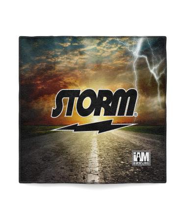 Logo Infusion - Dye-Sublimated Microfiber Bowling Towel - One Sided Print - Storm On The Road Style DSMTST14