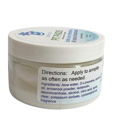All Natural Aluminum Free Deodorant Pit Pads - Watercress & Aloe Scent - 40 Pads by Diva Stuff - International Shipping Available - Buy Online on SooperMarket.com