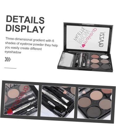 WOONEKY 1 Set Eyebrow Powder Set Eyebrow Sissor Kit Eyebrow Brush Brow Pencil Lady Eyebrow Powder Lit e Abs - Buy Online on SooperMarket.com