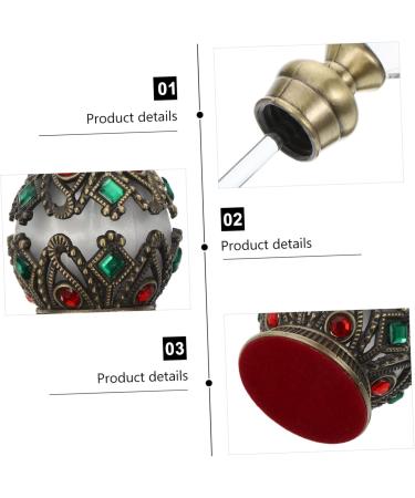PLAFOPE Essential Oil Bottle Travel Container Diamond Inlaid Bottle Mini Perfume Bottle Toiletry Containers Refillable Perfume Bottle Diamond Inlaid Perfume Holder Perfumes Alloy - Buy Online on SooperMarket.com