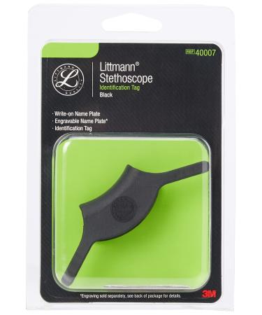 Parts and Accessories by 3M Littmann Stethoscope Identification Tag Black