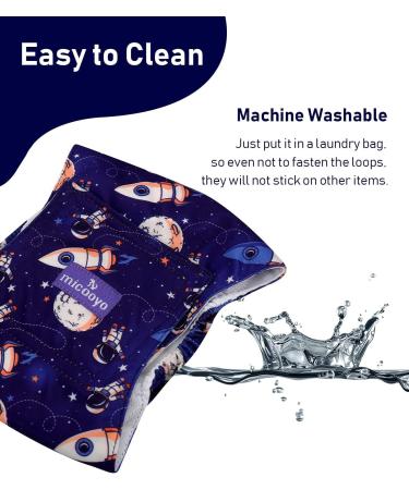 MICOOYO Reusable Dog Diapers for Male Dogs | 3 Pack Washable Belly Bands | Super Absorbent & Durable XS Size for Newborn Dogs | Space Theme - Buy Online on SooperMarket.com