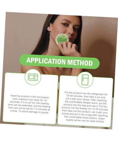 FRCOLOR 2pcs Eye Patch Ice Pack for Face and Breastmilk - Cooling Eye Pad for Hydrating and Compress - Green, 6.5X6.5X0.5CM - Buy Online on SooperMarket.com