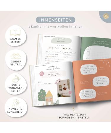 Life Compass Baby Album | My First Year Air - 75+ Stickers & Saying Cards | Perfect Baby Diary & Memory Book for Girls & Boys - Buy Online on SooperMarket.com