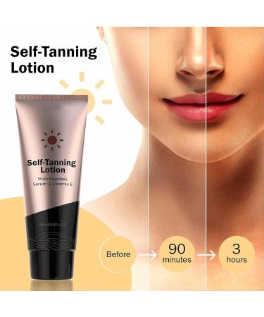 Premium Tanning Cream & Self Tanner - Sunless Lotion for Deep Skin Tone 125ml - Buy Online on SooperMarket.com