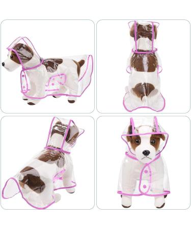 Petcute 6XL Pink Waterproof Dog Raincoat - Breathable & Transparent Hooded Coat for Medium & Large Dogs - Buy Online on SooperMarket.com