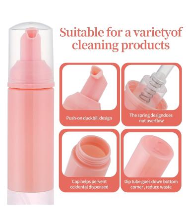 36 pcs 2oz Empty Foam Soap Dispensers Bottles - Refillable Lash Cleanser, Shampoo, Lotion, Hand Sanitizer - BPA-Free Pink - Cosmetics Castile - Buy Online on SooperMarket.com