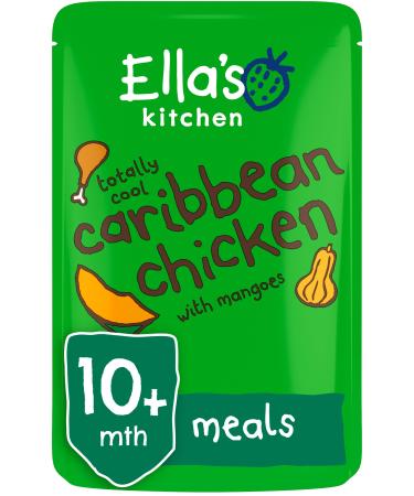 Ella's Kitchen Organic Caribbean Chicken with Mangoes 190g 190 (Pack of 1) Caribbean Chicken