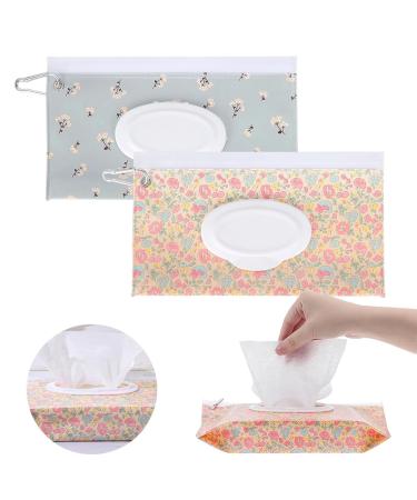 2 packs of baby wet cloth donors portable baby moisture hunt holder refillable wet wiper container reusable travel and moisture hunt keeps the wet wipes fresh