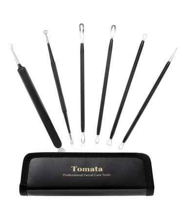 Blackhead Remover Pimple Popper Tool Kit - (6 Piece Kit) - Professional Stainless Pimples Comedone Extractor Removal Tool