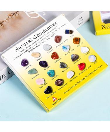 Tumbled Stones and Crystals | Natural Specimen Stones for Meditation - Polished Smooth Collections Decoration for Bedroom Home Bar Cafe and Restaurant - Buy Online on SooperMarket.com