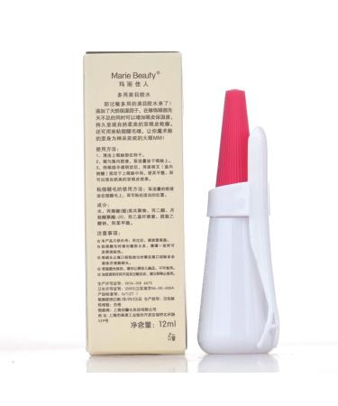 CareforYou New Professional EYE Waterproof False Eyelashes Adhesive Marie Beauty Premium Edition Eyelashes Glue - Clear White 12ml (White) - Buy Online on SooperMarket.com