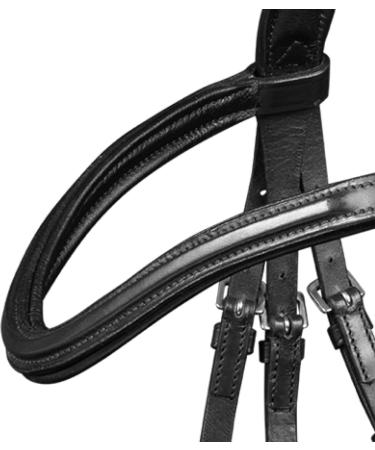 WALDHAUSEN X-Line Standard Bridle Canc n - Black Stainless Steel for Thoroughbreds & Cobs | International Shipping Available - Buy Online on SooperMarket.com