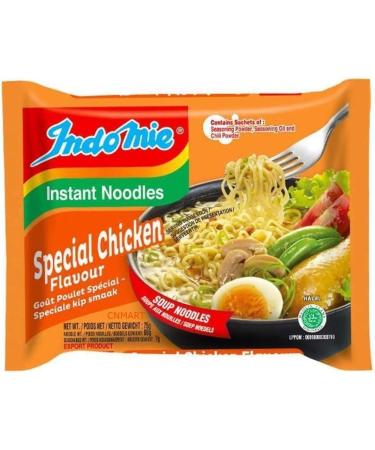 Indomie Special Chicken Flavour Instant Noodles Halal 75g (Pack of 40) by CNMART 40 count (Pack of 1) - Buy Online on SooperMarket.com