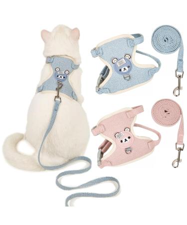 Xoelle 2 pieces of adjustable rabbits leash adjustable cat dishes adjustable rabbit dishes pets dishes and leash for cats rabbits small dogs and small pets