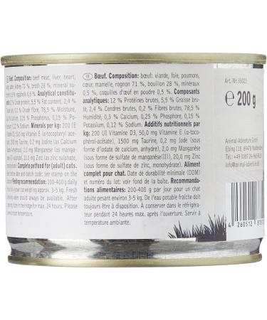 Venandi Animal Premium Grain-Free Wet Cat Food - Turkey & Beef Monoprotein Bundle (6 x 200g) - Natural & Healthy Diet - Buy Online on SooperMarket.com