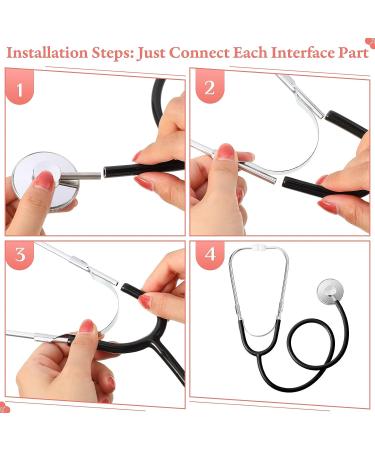 Kids Stethoscope Toy Set | 20 Pcs Real Working Stethoscope for Children | Nurse & Doctor Role Play Kit | Pretend Game Accessories (Pink, Sky Blue, Red, Black) - Buy Online on SooperMarket.com