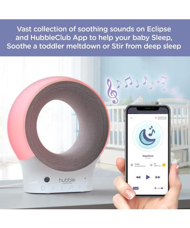 Hubble Eclipse Smart Baby Monitor: 7-Colour Night Light, Calming Music, Sleep Trainer & Wi-Fi Connectivity - Buy Online on SooperMarket.com