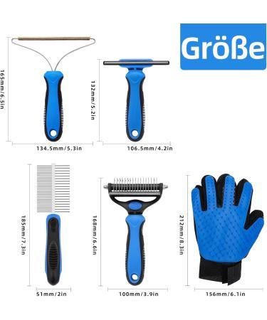 5-Piece Pet Brush Set & Lint Remover for Dogs & Cats - Best Pet Hair Remover for Furniture Sofa & Bed - Buy Online on SooperMarket.com