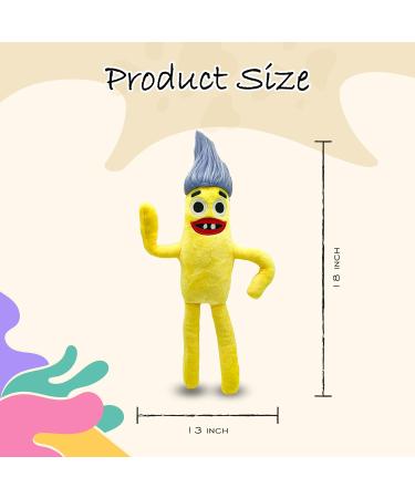 Sausage Yellow Plush Toy - Cartoon Game Character Kids Stuffed Dolls - Squishy Soft Toy for Kids - Rainbow Friends Plushie - Squishmallow Teddy Pillow Figure - Buy Online on SooperMarket.com