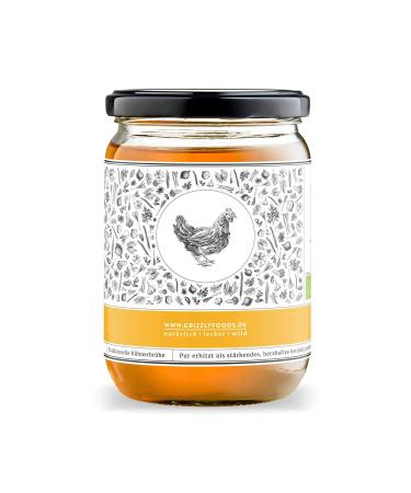 Mom's Secret Chicken Bone Broth (6x500ml) - Nutrient-Rich Long Cooked Biological Chicken Broth for Healthy Living - Buy Online on SooperMarket.com