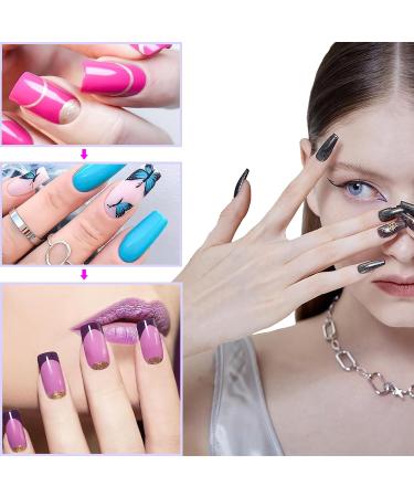 WJIASI Natural False Nails: Oval French Acrylic Artificial Nail Tips for Girls & Women - 500 pc, 10 Sizes - Natural Color - Buy Online on SooperMarket.com