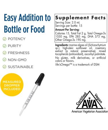 Nordic Naturals Baby's DHA Vegetarian 1 fl oz - Essential Omega-3 for Infants - Buy Online on SooperMarket.com