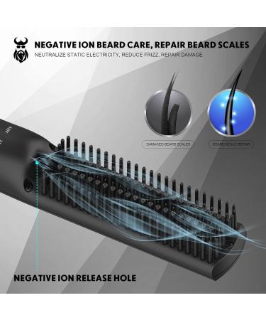 VIKICON Beard Straightener - Fast Heating Comb for Men, Ionic Lightweight Design for Styling Long & Short Beards - Buy Online on SooperMarket.com
