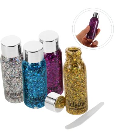 Beavorty 4pcs Set Colorful Eye Shadow Glitter for Body Face Glitter Halloween Makeup Glitter Liquid - Buy Online on SooperMarket.com