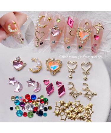 Worparsen 1 Box Nail Art Decor Shining Sailor Moon Themed Nail Decor Manicure Designs Stylish - Buy Online on SooperMarket.com