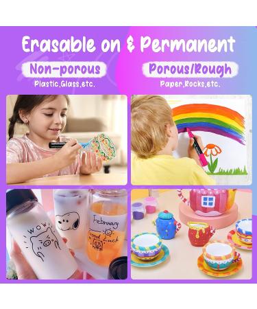Lenski Chalk Markers Set - 12 Liquid Chalk Pens for Chalkboard, Glass, Kids - Washable & Dry Erase Chalkboard Markers for Labels, Signs, Menu - Buy Online on SooperMarket.com