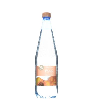 Morrisons Sparkling Peach Flavoured Spring Water 1L Peach 1.00 l (Pack of 1)