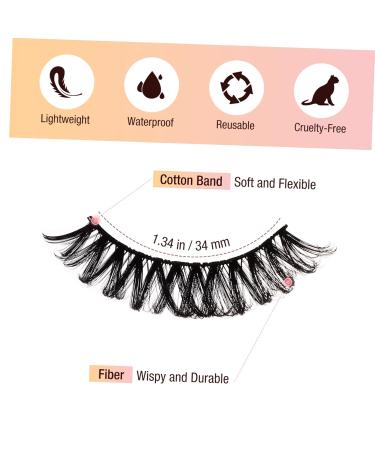 50 Pairs Fluffy Natural Fake Eyelashes - Realistic Full Strip Lashes for Women | Bulk Makeup Tools - Buy Online on SooperMarket.com