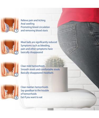 Brrnoo 3Pcs Hemorrhoid Relief Ointment - Herbal Cream for Safe Treatment of Anal Swelling & Itching - Buy Online on SooperMarket.com
