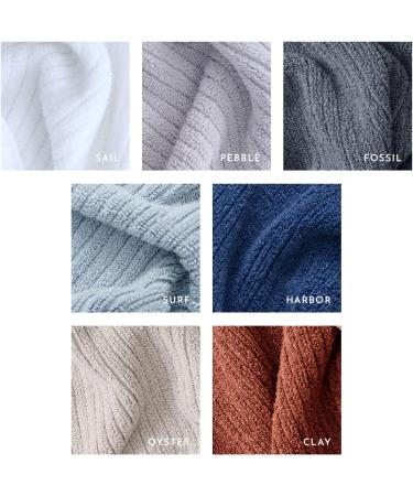 LUXOME Plush Performance Oversized Bath Sheet Set | 36 x 70 | Highly Absorbent - Oyster (Tan) | 2-Piece Set - Buy Online on SooperMarket.com