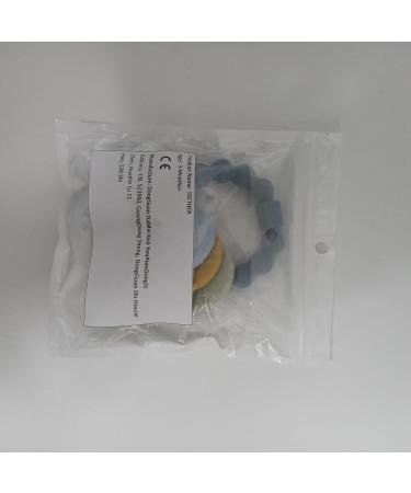 BPA-Free Baby Bite Ring Toy Keys | Teething Aid for Babies 3+ Months | Blue Bite Ring - Buy Online on SooperMarket.com