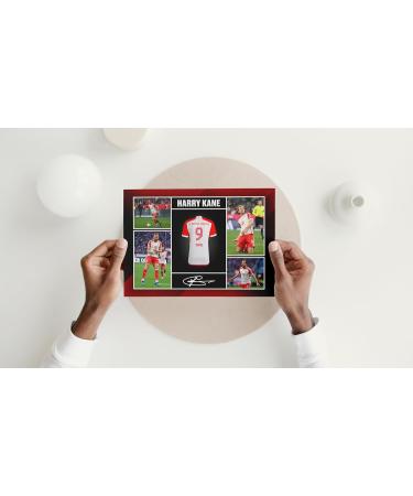 RJR PRINTS Harry Kane Signed A4 Montage Photo Bayern Munich Autograph Print | Perfect Football Gift - Buy Online on SooperMarket.com