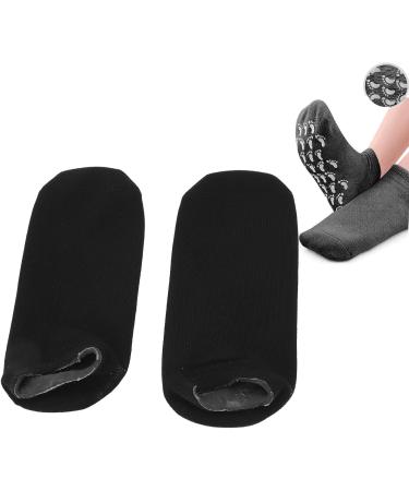 2 Pairs Deep Moisturizing Gel Socks for Rough Cracked and Dry Skin Gel Lined Foot Moisturizing Socks Black - Buy Online on SooperMarket.com