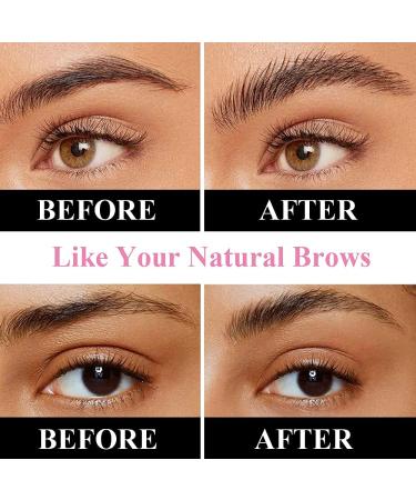 Eyebrow Stencil & Setting Gel Kit | Waterproof Eyebrow Template with Repair Liquid - Brows Styling Set - Buy Online on SooperMarket.com