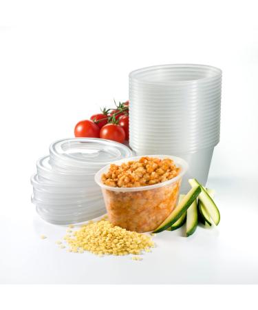Mummy Cooks - 20 180ml BPA Free Plastic Reusable Containers for Freezing Baby Food/Weaning Pots